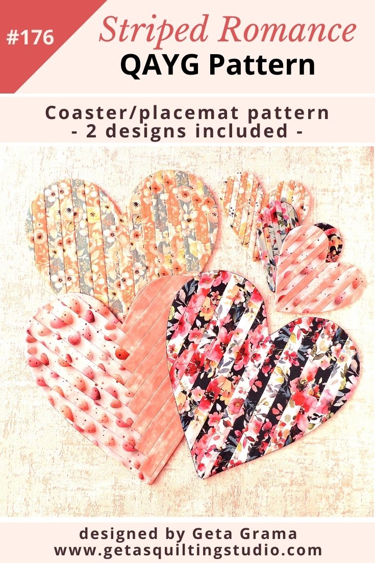 QAYG coaster placemat pattern