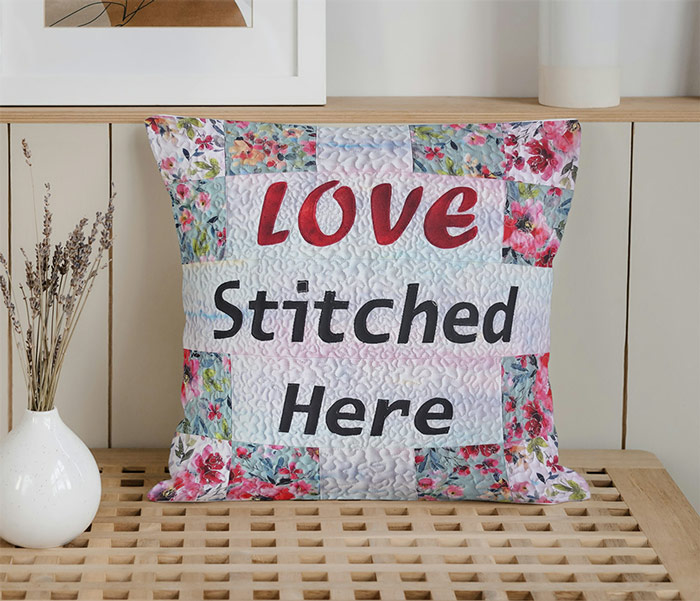 Quilts with words patterns
