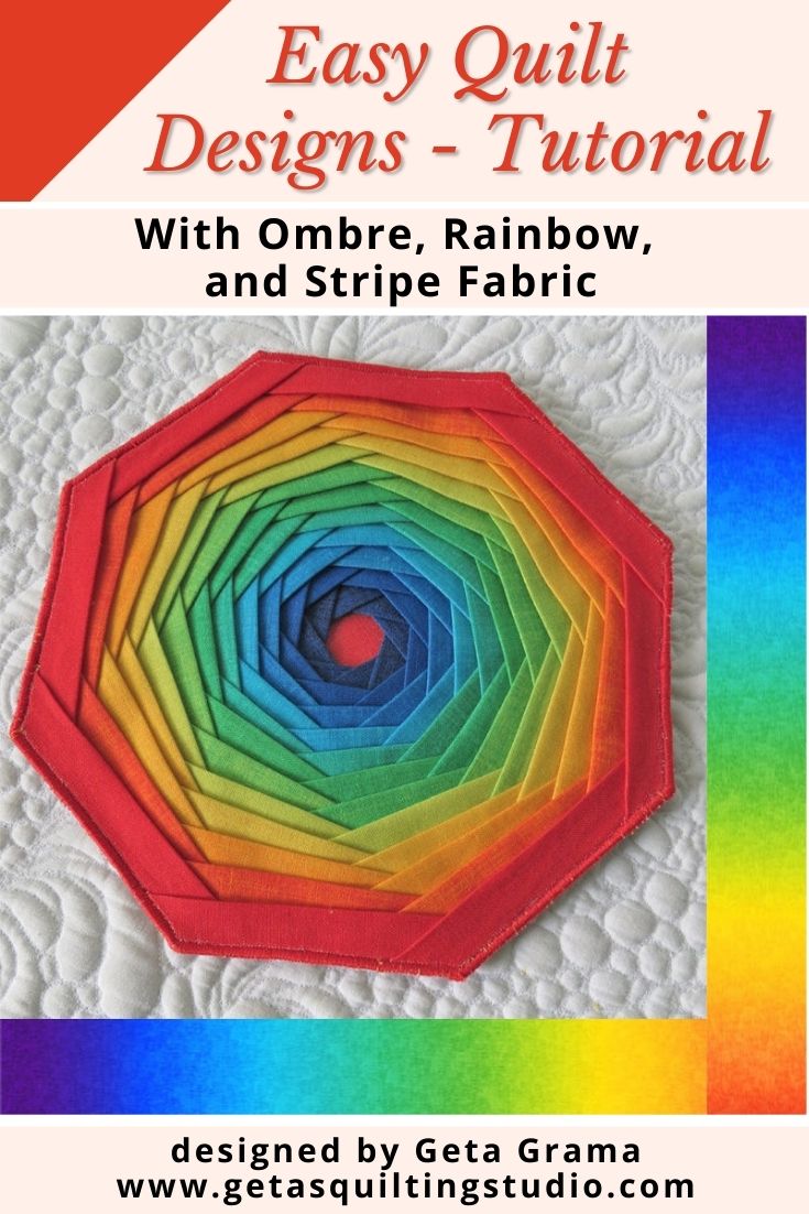 Gradient fabric quilts- Tutorial