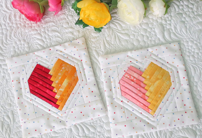 Heart quilt patterns