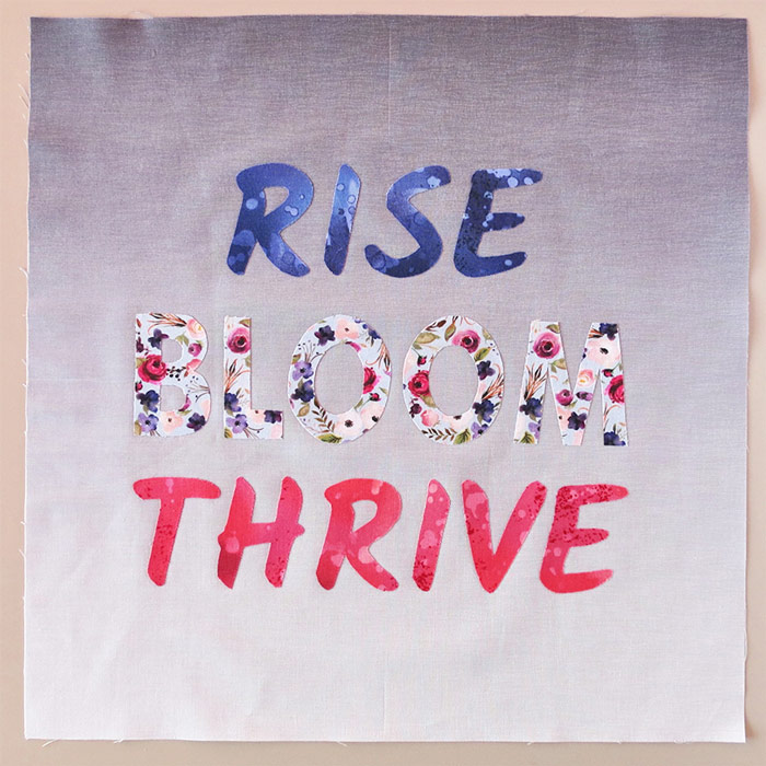 Tips for designing quilts with words