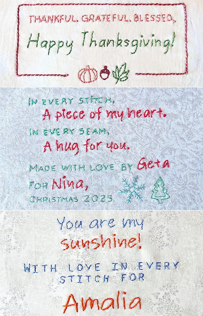 Personalized quilt label designs