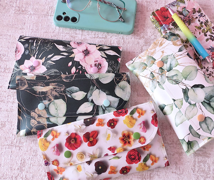 Double-pocket zipper case pattern