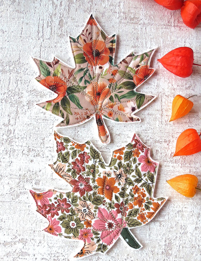 Fall sewing pattern-ornaments coasters