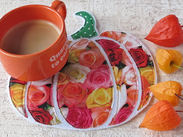 Fall sewing pattern-ornaments coasters