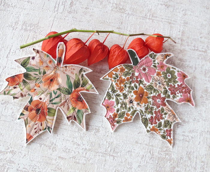 Fall sewing pattern-ornaments coasters