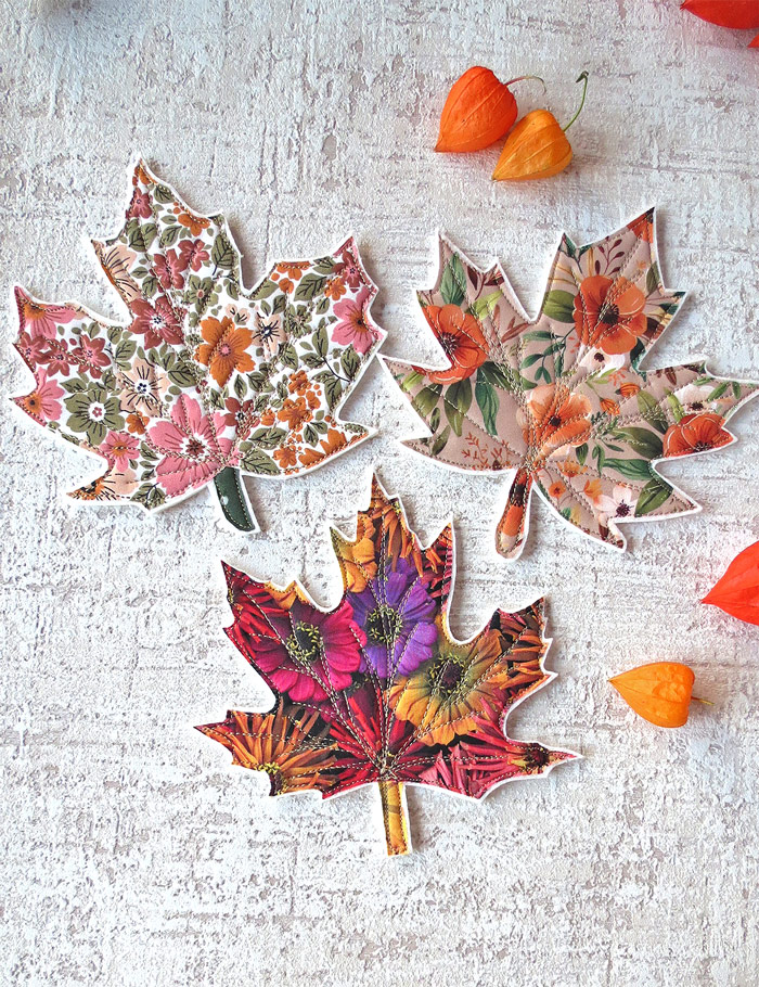 Fall sewing pattern-ornaments coasters