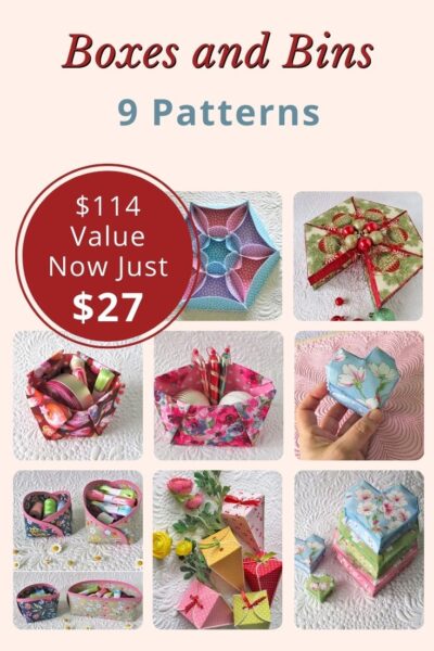 Boxes, Bins, Baskets: 9-Pattern Bundle