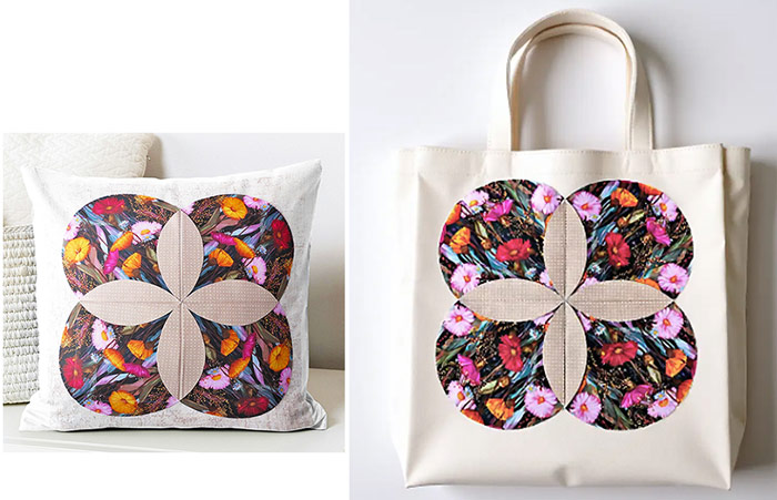 Fabric Flower DIY Pattern