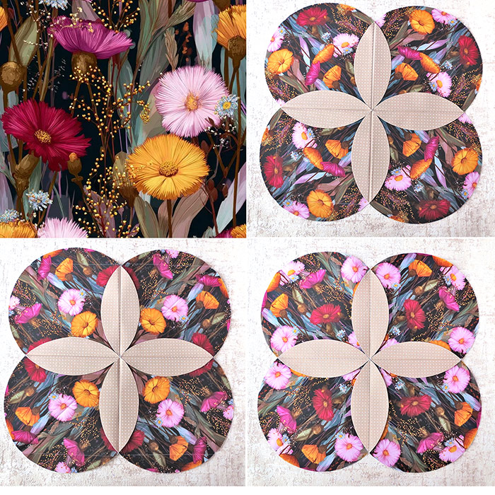 Fabric Flower DIY Pattern