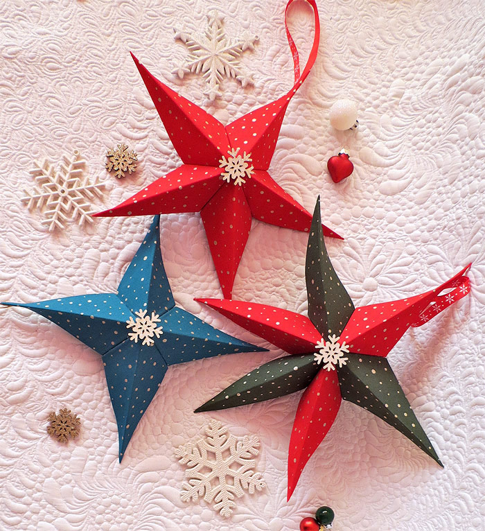 Fabric Star Christmas Ornament Pattern