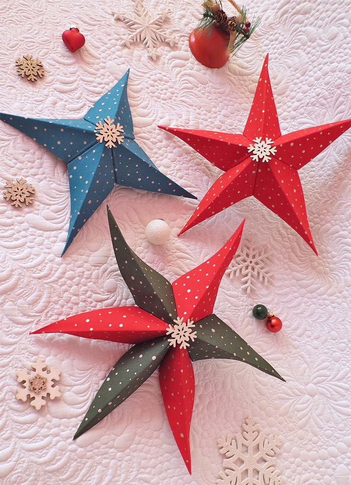 Fabric Star Christmas Ornament Pattern