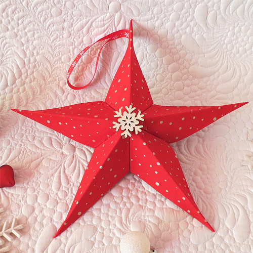 Fabric Star Christmas Ornament Pattern