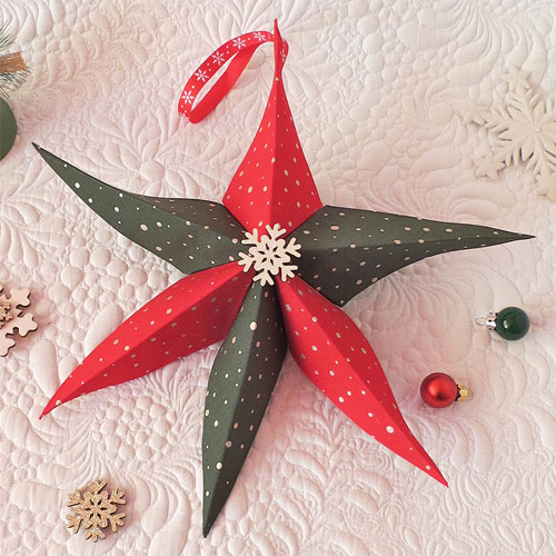Fabric Star Christmas Ornament Pattern