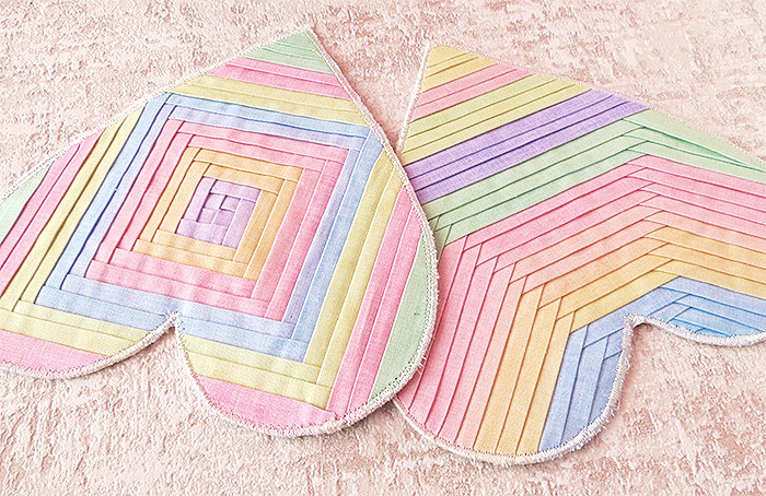 Heart coaster pattern