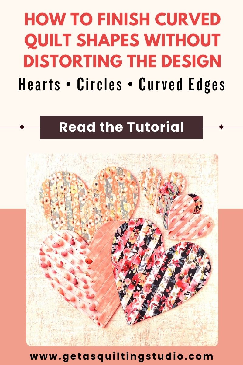 How to finish heart quilts without distorting the design