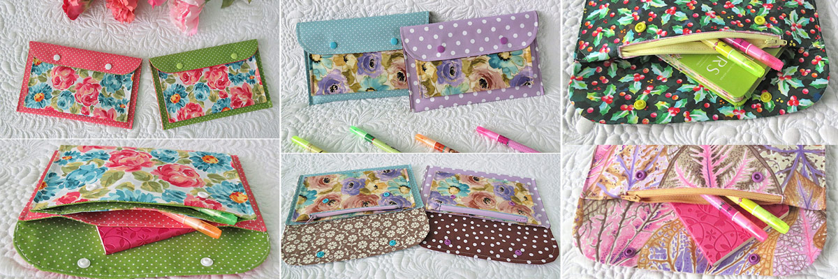 Snap pouch patterns